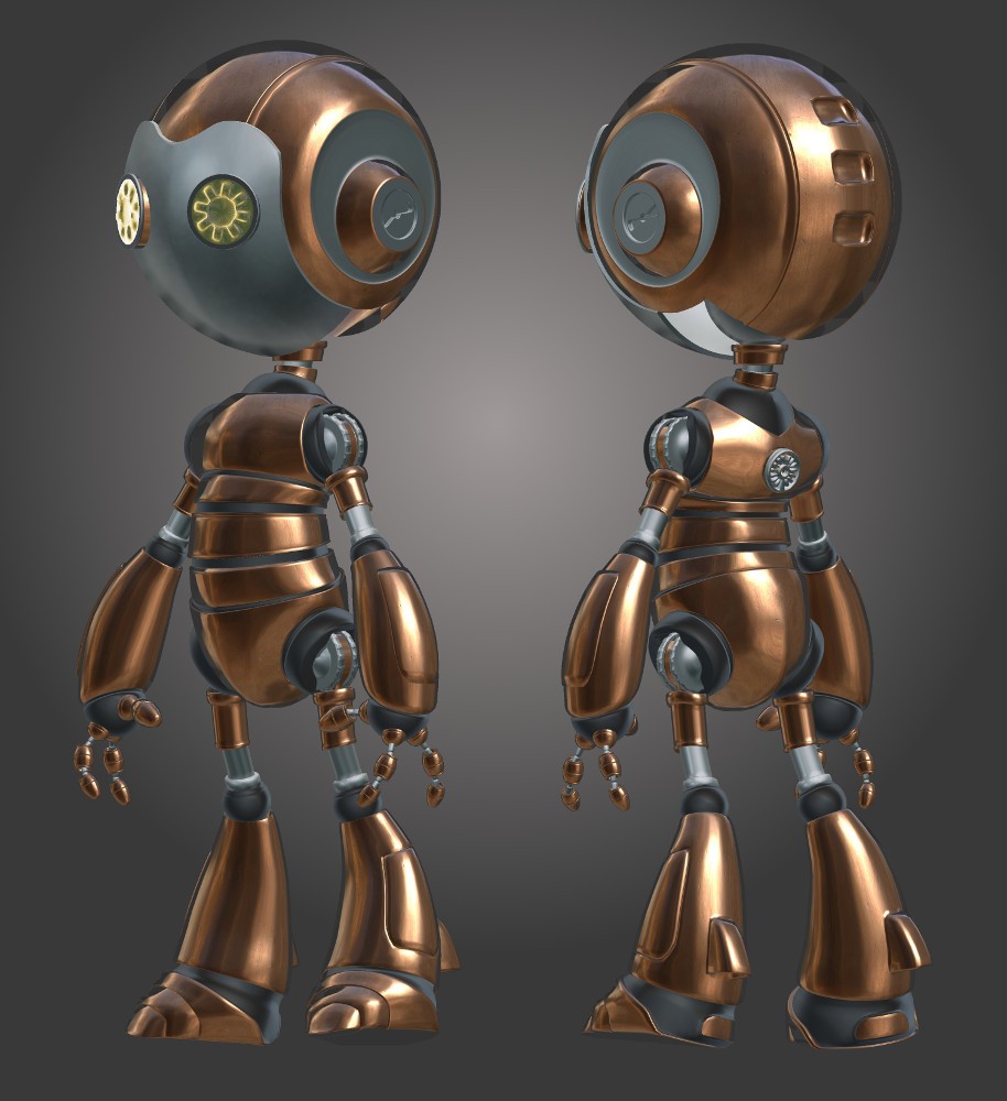 Atom Robot V.2.0 Copper & Aluminium preview image 1